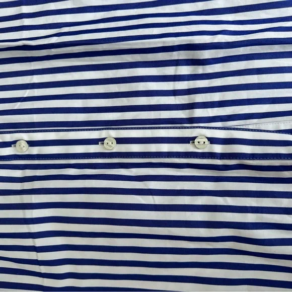 Talbots Blue and White Striped Shirt. New! 100% cotton. - Picture 11 of 11